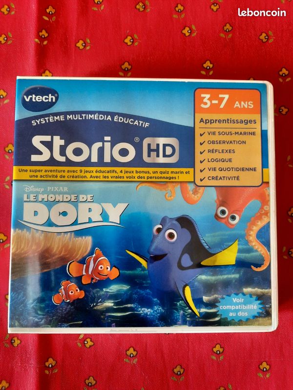 VTech Storio HD - Jeu Éducatif Le Monde De Dory | Compatible Tablettes Storio Max Et Console Storio TV | 3-7 Ans