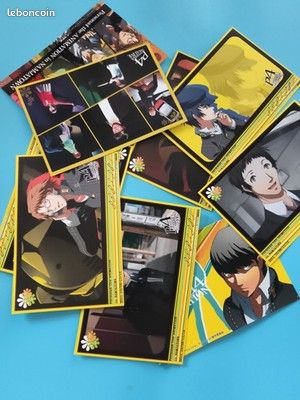Cartes Persona 4 The Animation officielles set illustré anime Japon (image 1)
