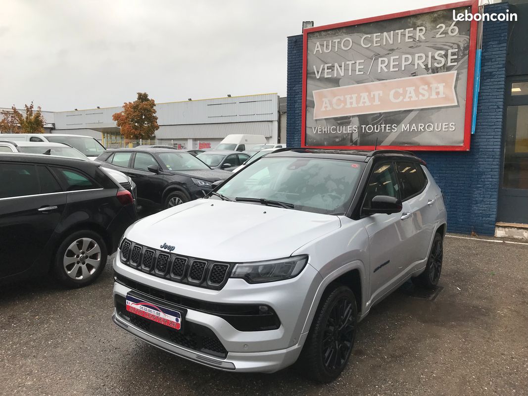 JEEP COMPASS PHEV Turbo S 240 4xe eAWD /an 2022/BVA/Hayon électrique/Camera 360 (image 1)
