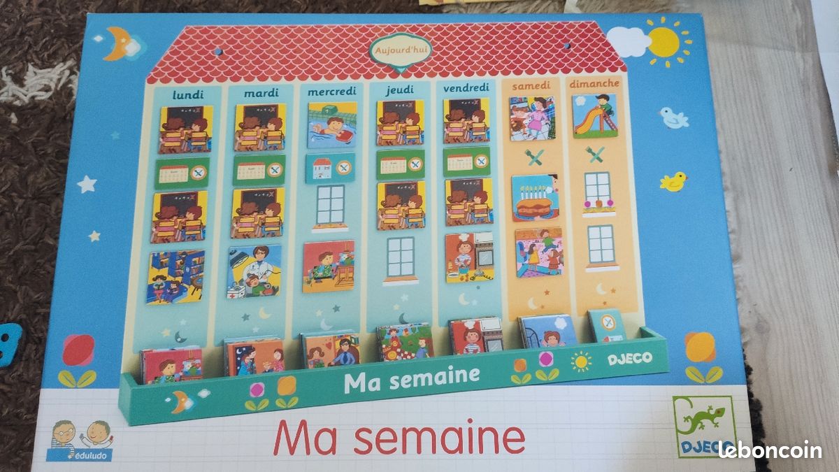 Semainier à aimants organiseur ma semaine djeco (image 1)