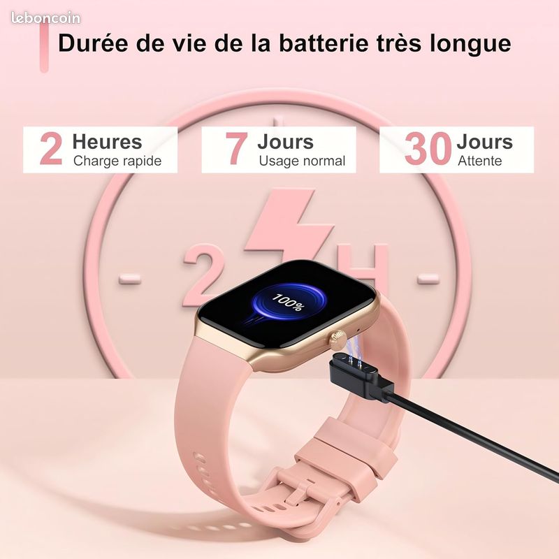 Montre Intelligente T500 Smart Watch Rose Gold Smartwatch Montre
