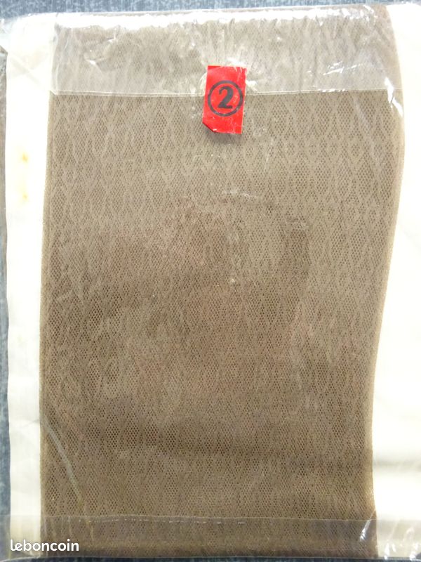 Bas Nylon Vintage RHT Micromesh CYGNE, Beige Foncé, Taille 4 - Neuf Avec étiquette