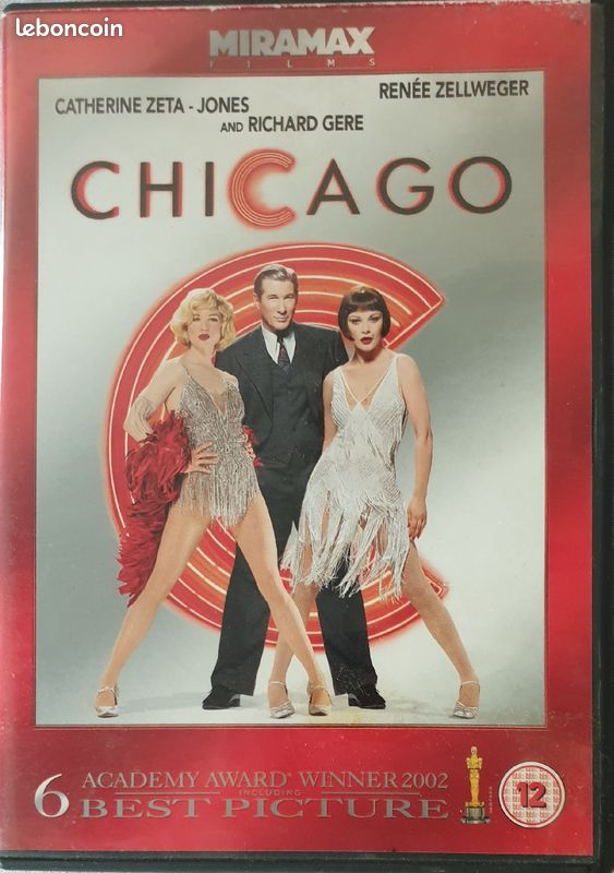 Chicago Catherine Zeta Jones Richard Gere Renee Zellweger VO DVD film langue anglaise english (image 1)