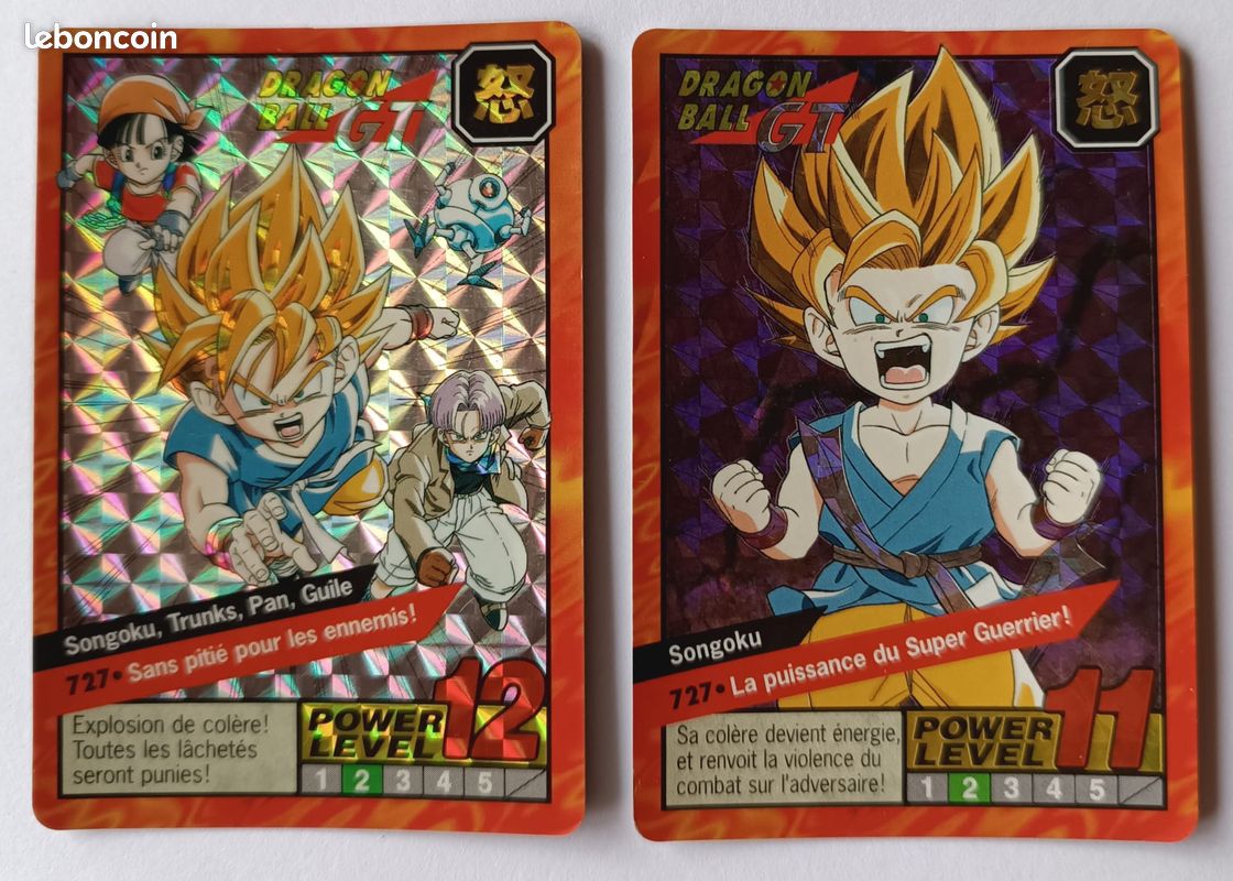 Carte Dragon Ball GT DBZ Carddass n°727 (image 1)