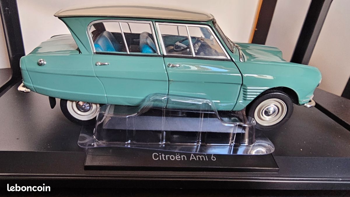 NOREV - 2 - Citroen Ami 6 Break - Vert Turquoise - En boite - FR
