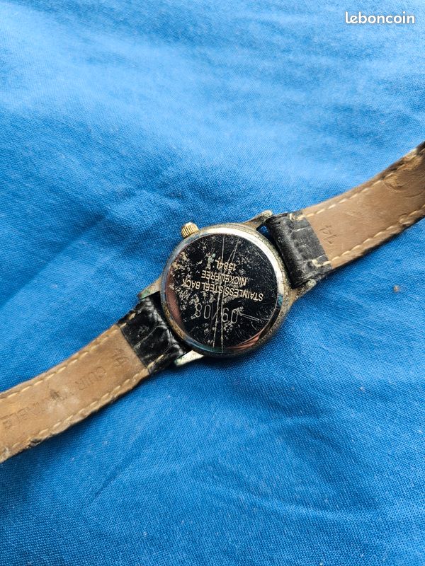 Montre JEAN DELATOUR Femme Acier Inoxydable Noir - Étanche 30m - Neuf Avec étiquettes