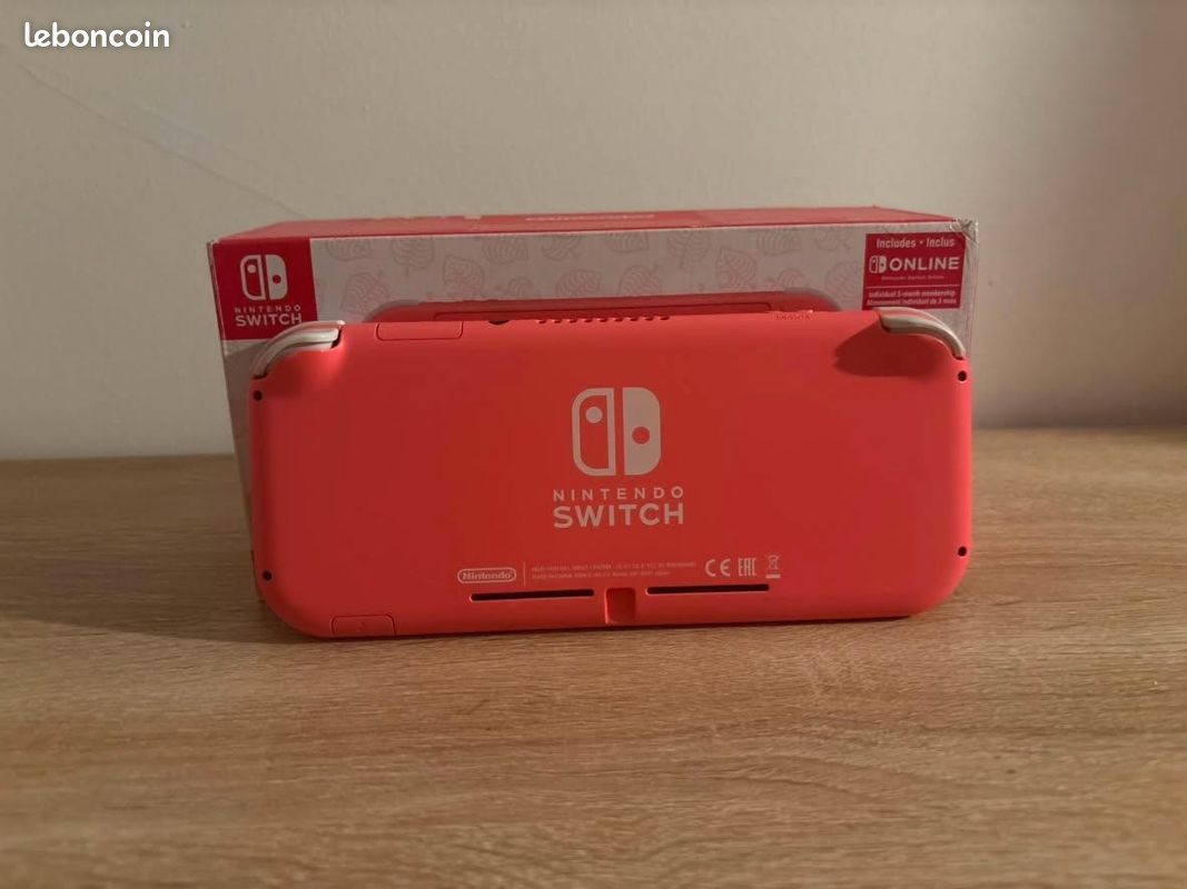 Nintendo switch lite rose corail (image 3)