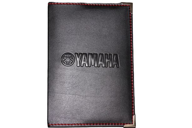 Etui carte grise Yamaha Supersport Surpiqure Rouge Neuf
