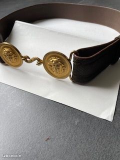 Ceinture ancienne d'apparat d'officier grise (image 2)