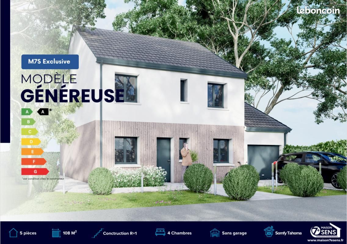 Maison 5 pièces 108 m² · à Saintry-sur-Seine · 108 m² · 320 388 €
