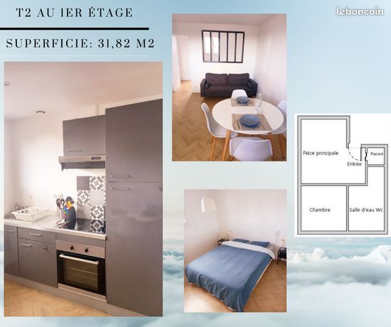 A louer appartement meublé centre ville
