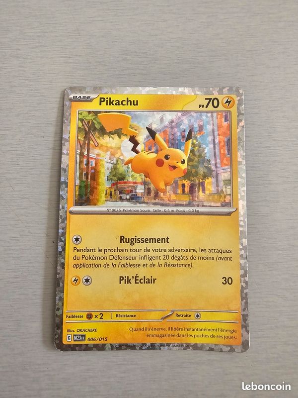 pikachu pokemon card 006/015 Pikachu - 006/015 - Holo - Unlimited - Promo - McDonald's Match Battle Collection 2023 Pokmon Card Value & Price History