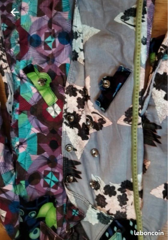 Manteau Léger Fantaisie Custo Barcelona Origami - Taille 1 (34), Couleurs Variées, Neuf