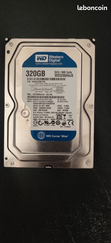 Disque Dur Western Digital Caviar 14300 IDE - 3,5" - Occasion Bon état