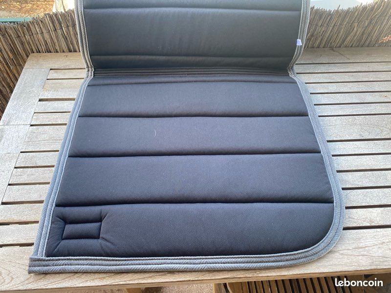 Tapis de selle velours gris Anky taille full modèle dressage neuf (image 2)