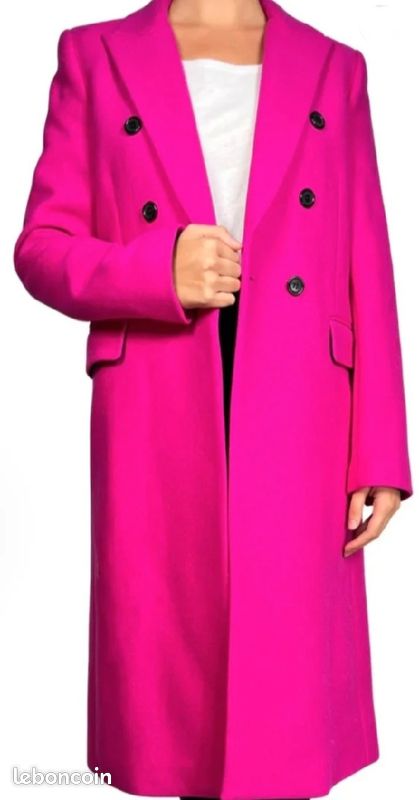 Manteau ZARA laine Manteco neuf avec étiquette Vêtements