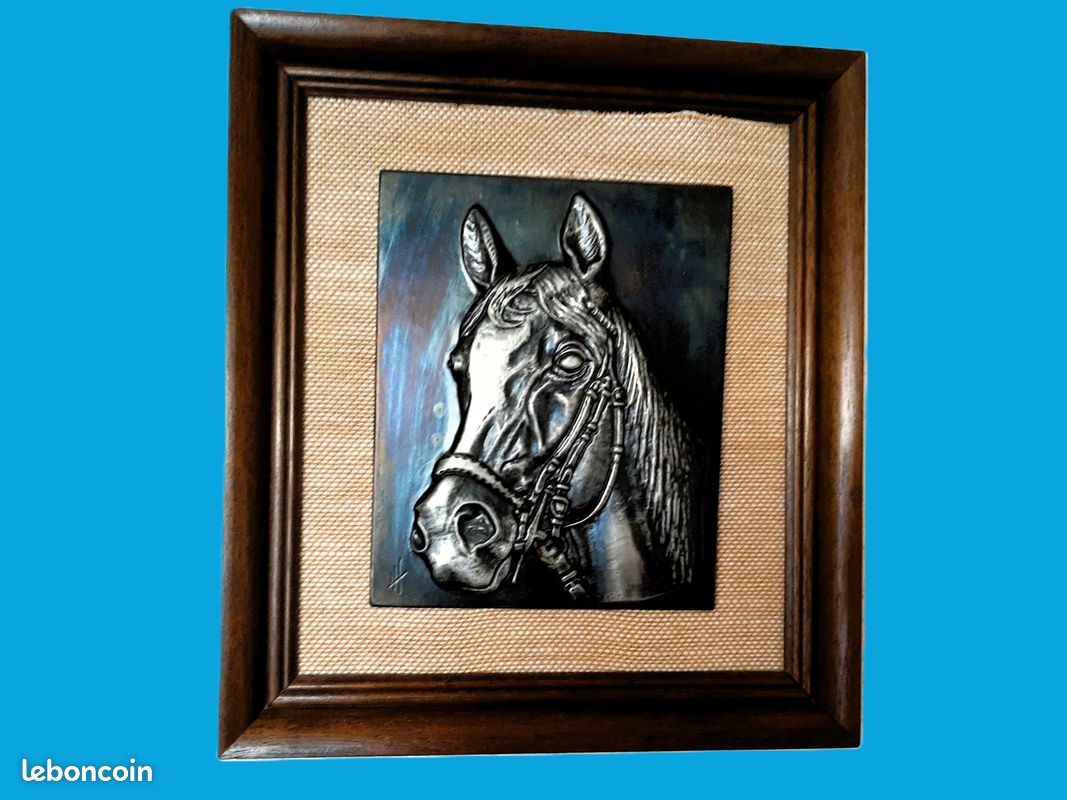 Décoration Murale En étain - Thème Cheval - Deco - Occasion