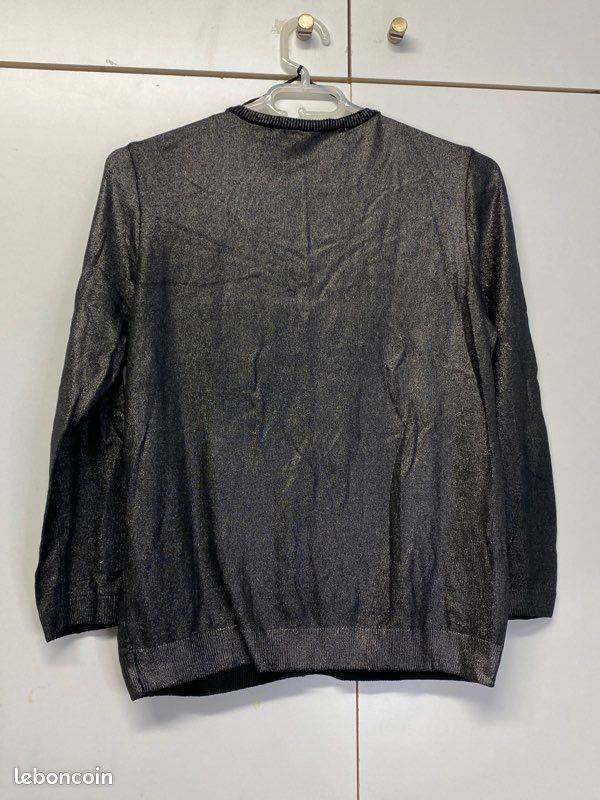 Cardigan gilet Zara métallisé L (image 3)
