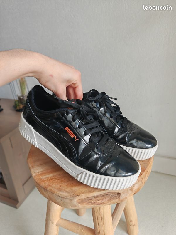 Baskets Puma vernis noir Chaussures