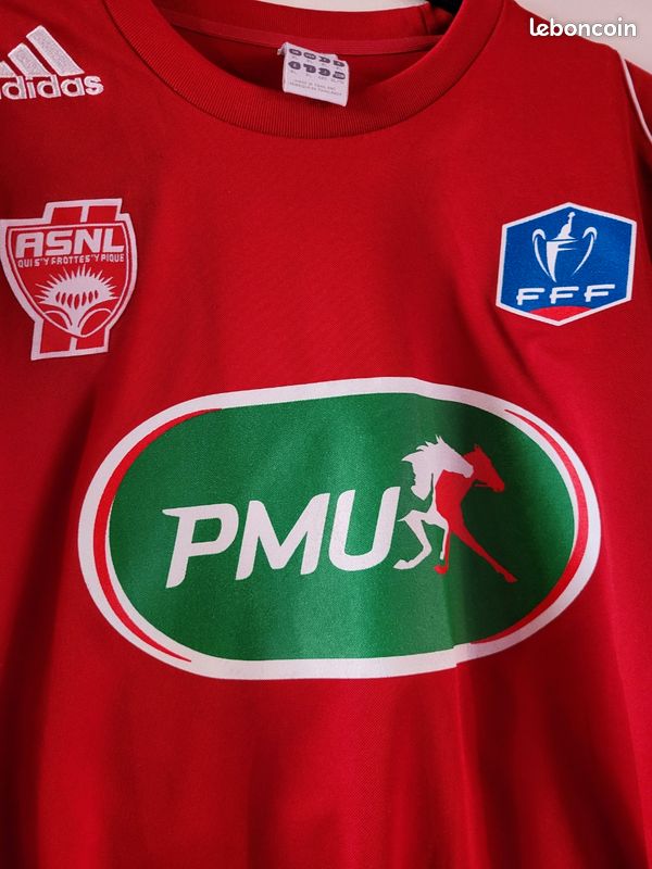 Short Vintage AS Nancy Lorraine Umbro Rouge Taille L – Maillot Coupe De France N°40