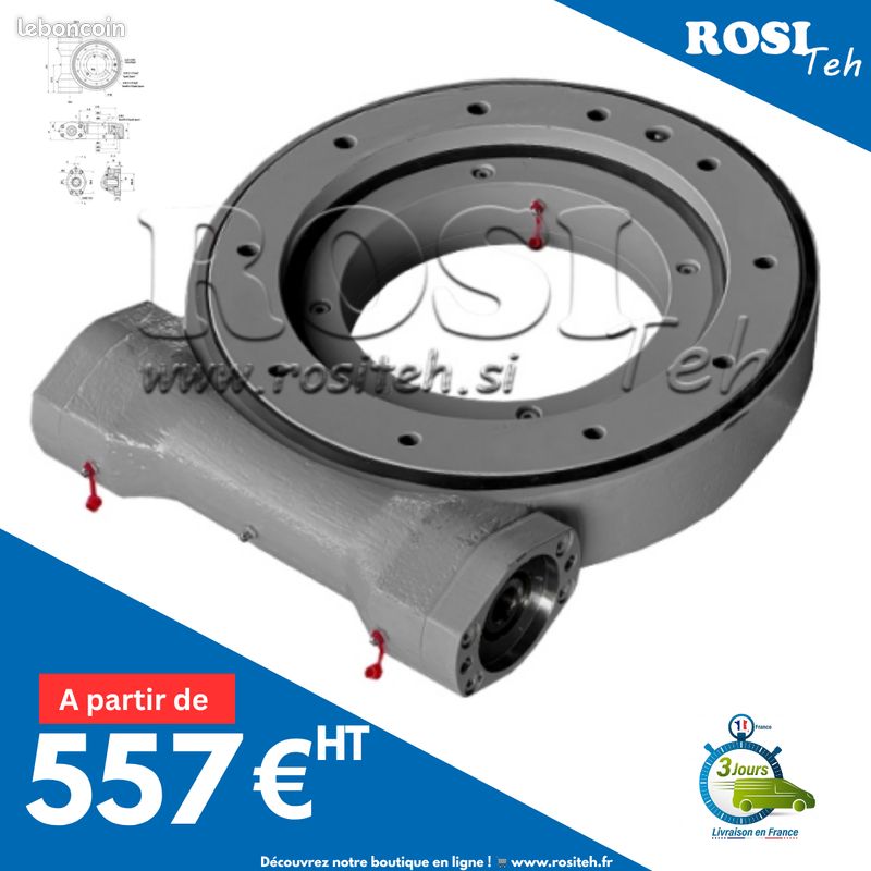 Couronne de rotation à vis sans fin IMO-360° -haut de gamme, puissante et résistante (image 1)