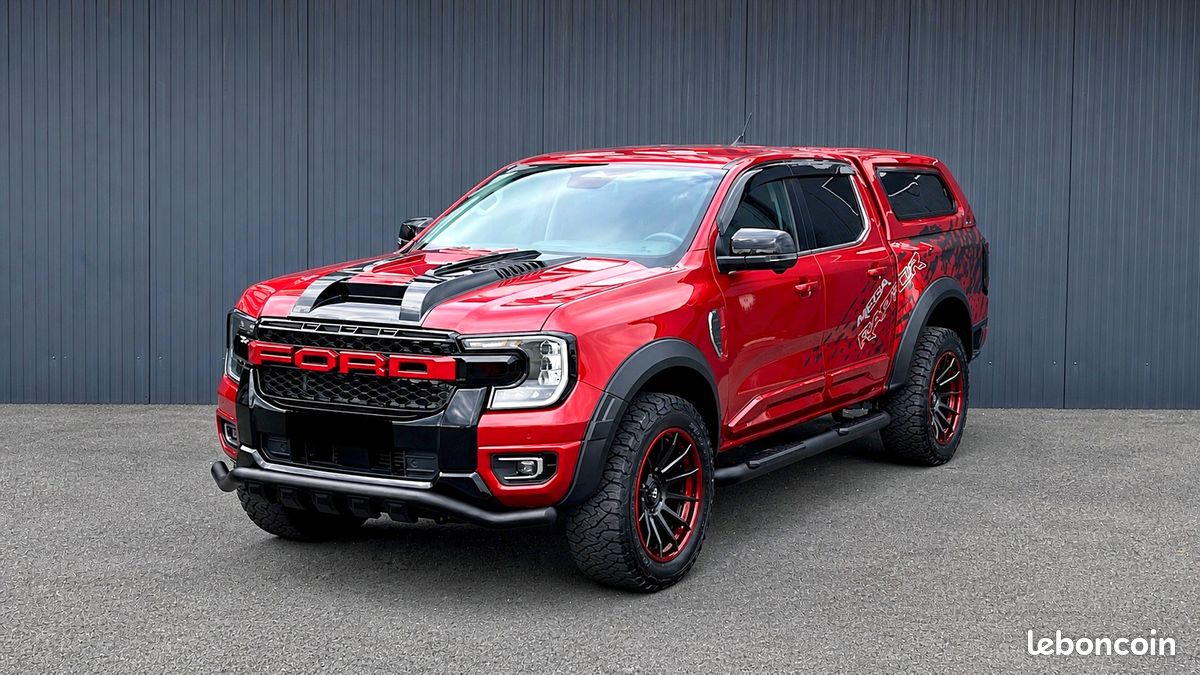 FORD RANGER MEGA RAPTOR UNIQUE DOUBLE CABINE 2.0L TURBO DIESEL BVA6 5 PLACES – HARD TOP SPORT – KIT CARROSSERIE MEGA RAPTOR – RADARS Av & Ar + CAMERA 360° – CUIR ELECTRIQUE CHAUFFANT – GARANTIE 1 AN (image 3)