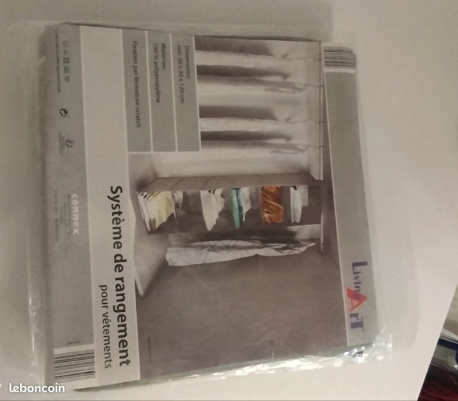 Penderie tissu vêtements - neuf (image 3)