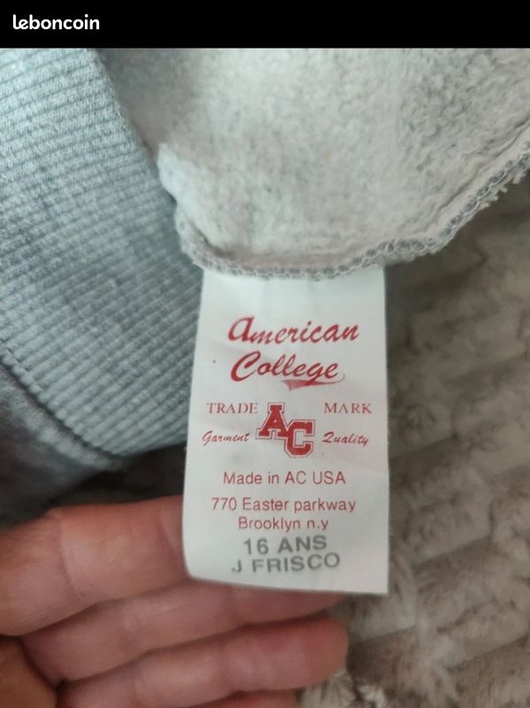 Sweat garçon en 16 ans American collége (image 6)