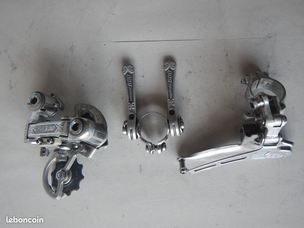 Dérailleur Avant Shimano 600 Arabesque Vintage, Pince 28,6 Mm, Tirette Basse, Double Plateau