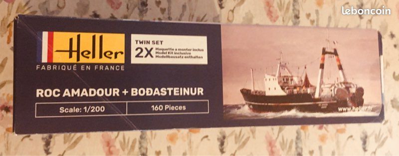 HELLER JOUSTRA Maquette Bateau : Roc Amadour et Bodasteinur Twinset HELLER JOUSTRA Maquette Bateau : Roc Amadour et Bodasteinur Twinset