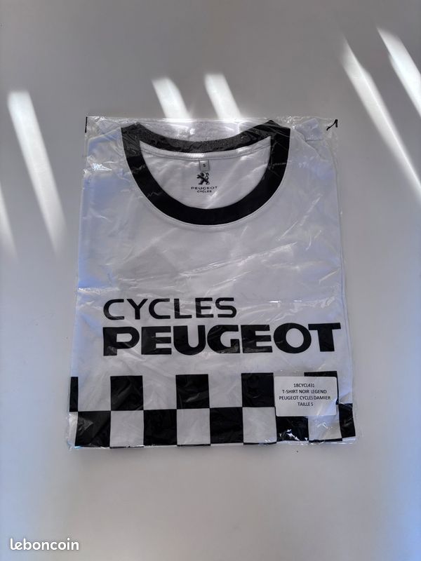Maillot De Cyclisme Vintage Peugeot - Collection - Taille L - Blanc - Homme