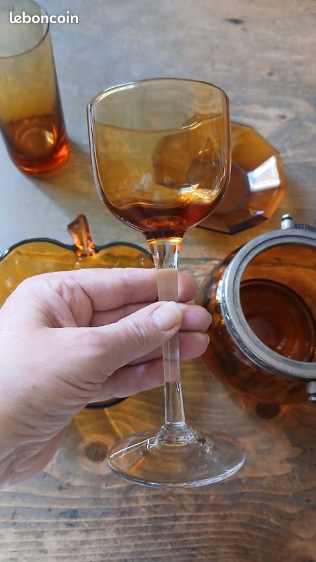 Bonbonnière verres coupelles ambré ( a partir de 12) (image 12)