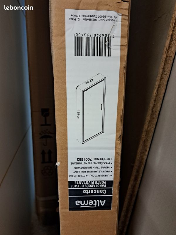 Parois de douche 70cm + fixe 30cm (image 4)