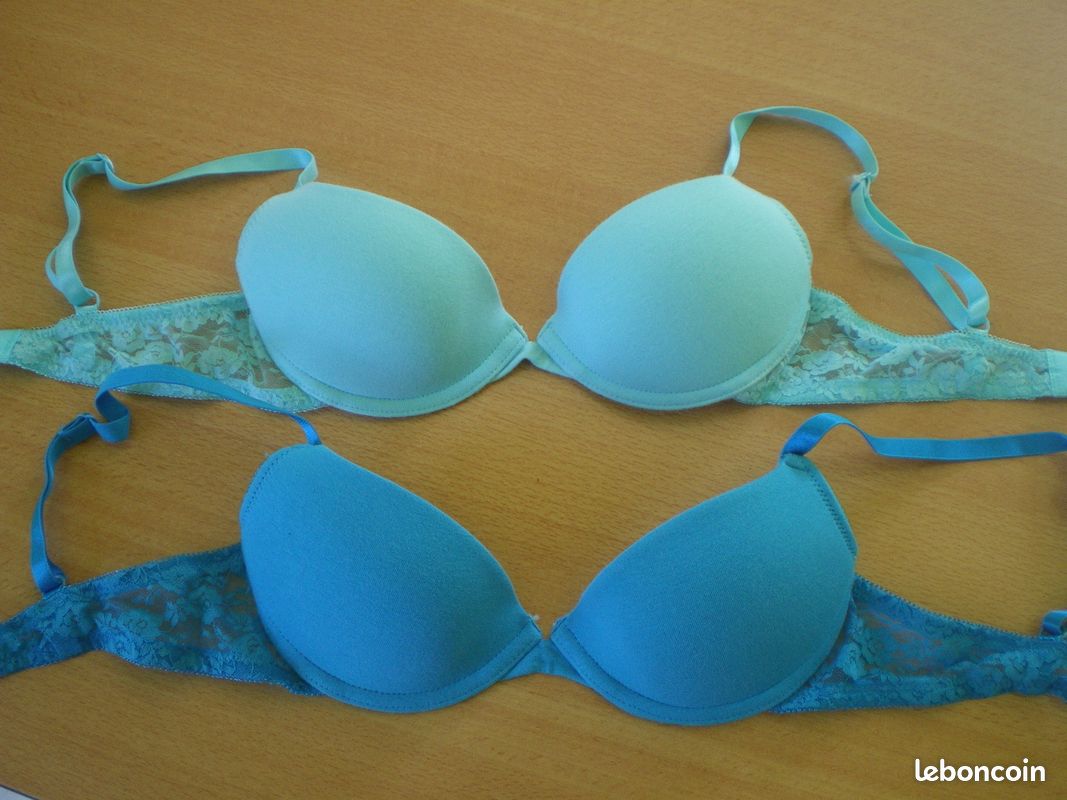 Lot de 2 soutiens gorge bleu 70B (image 1)