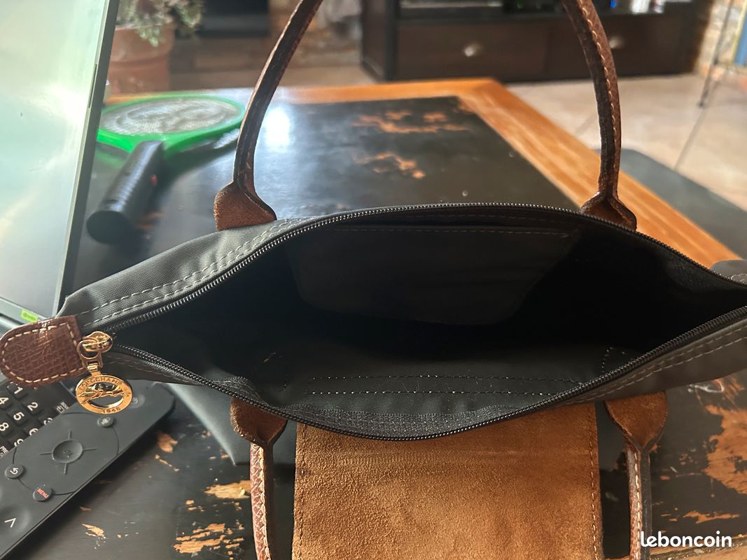 Sac LONGCHAMP-LE PLIAGE gris -S (image 6)