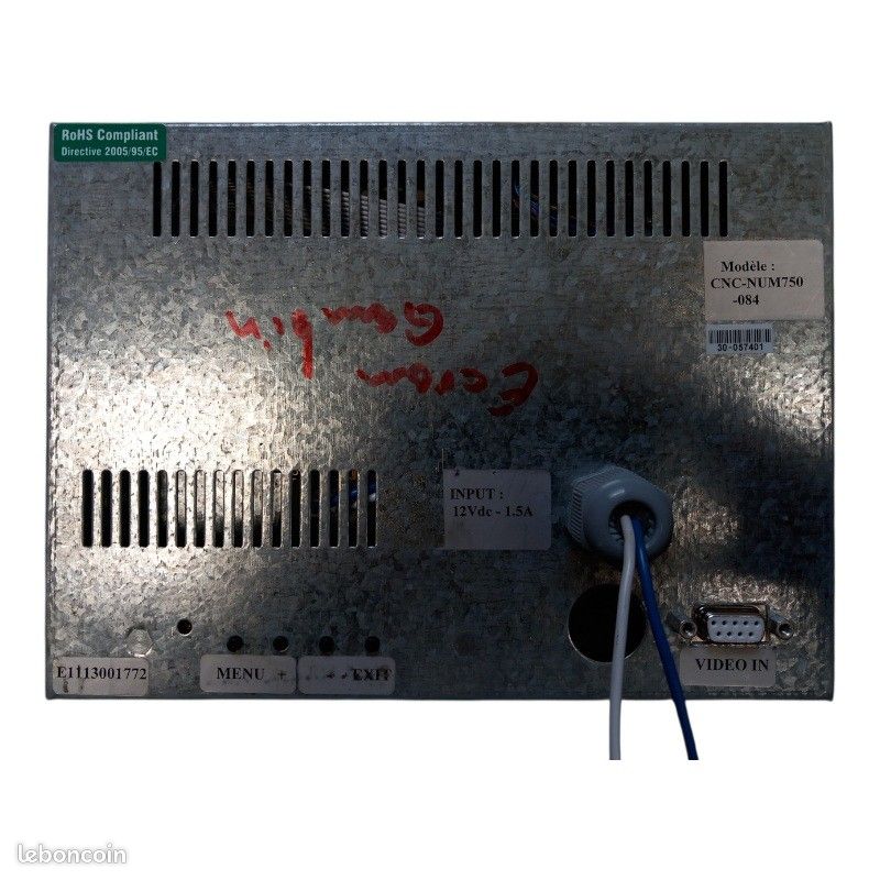 NUM CNC-NUM750-084 E1113001772 30-057401 Moniteur (image 4)
