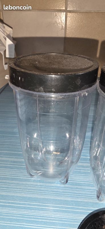 3 Tasses Mixeur Magic Bullet 250W - 47 Cl Avec Couvercles - Sans BPA