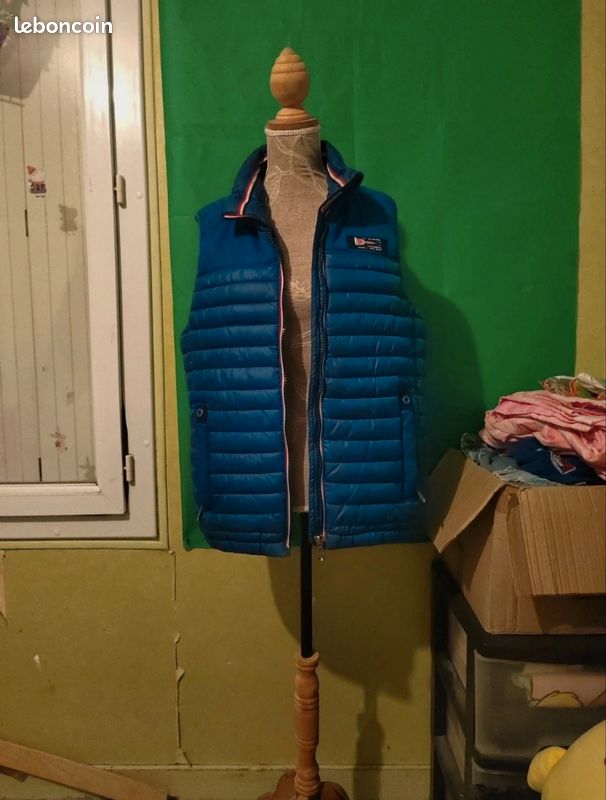 Doudoune sans manches VOILE BLEUE – Taille (équivaut à L