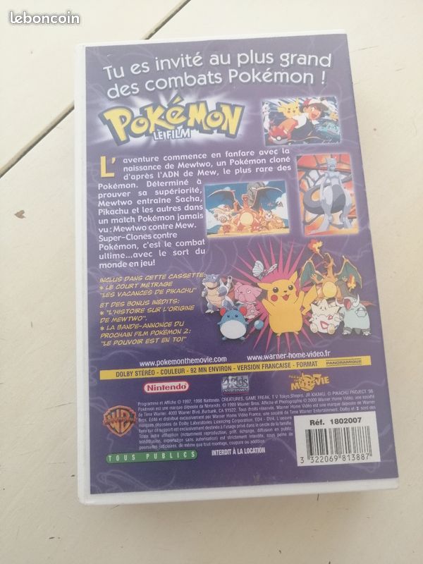 Cassette mewtwo contre mew le film (image 2)