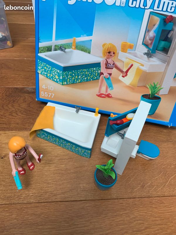 Playmobil 5577 – Salle De Bain Moderne – Boîte Très Bon état – Occasion