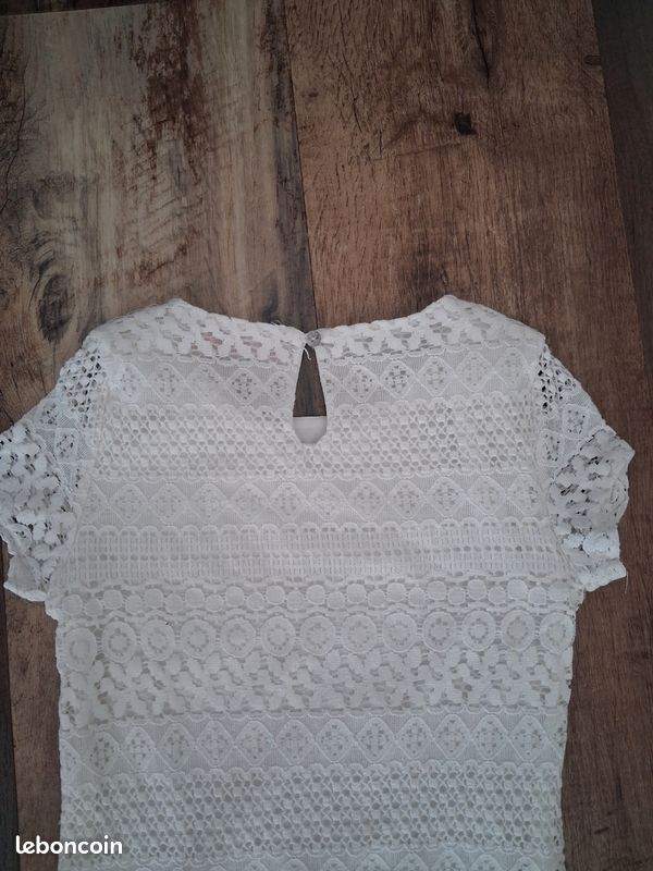 Robe blanche avec broderie 10 ans idéale cérémonie (image 5)