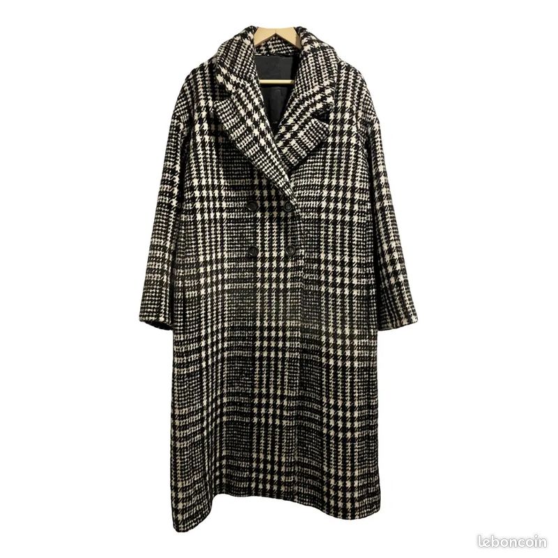 Max Mara Angio Checked Wool Coat - 44 FR (image 1)
