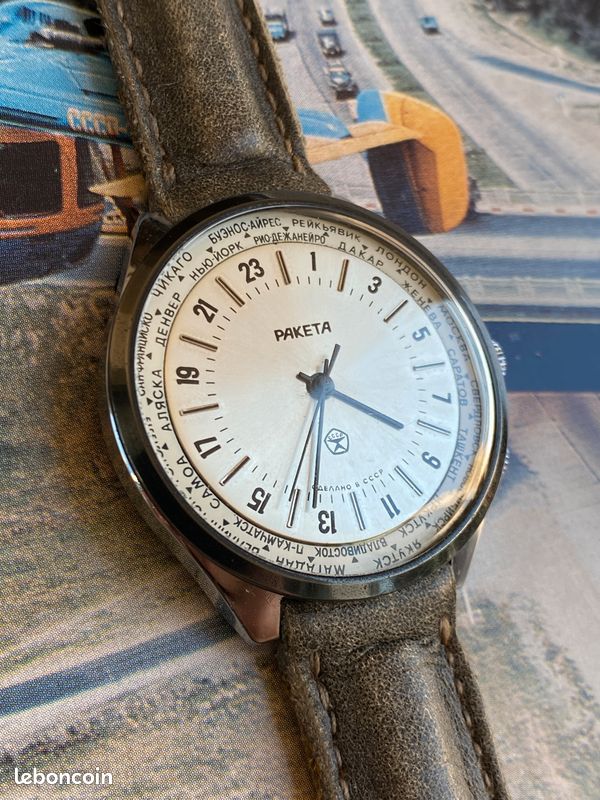 Raketa Cadran 24 Heures Montre Raketa 24 Heures Officier Parachutiste