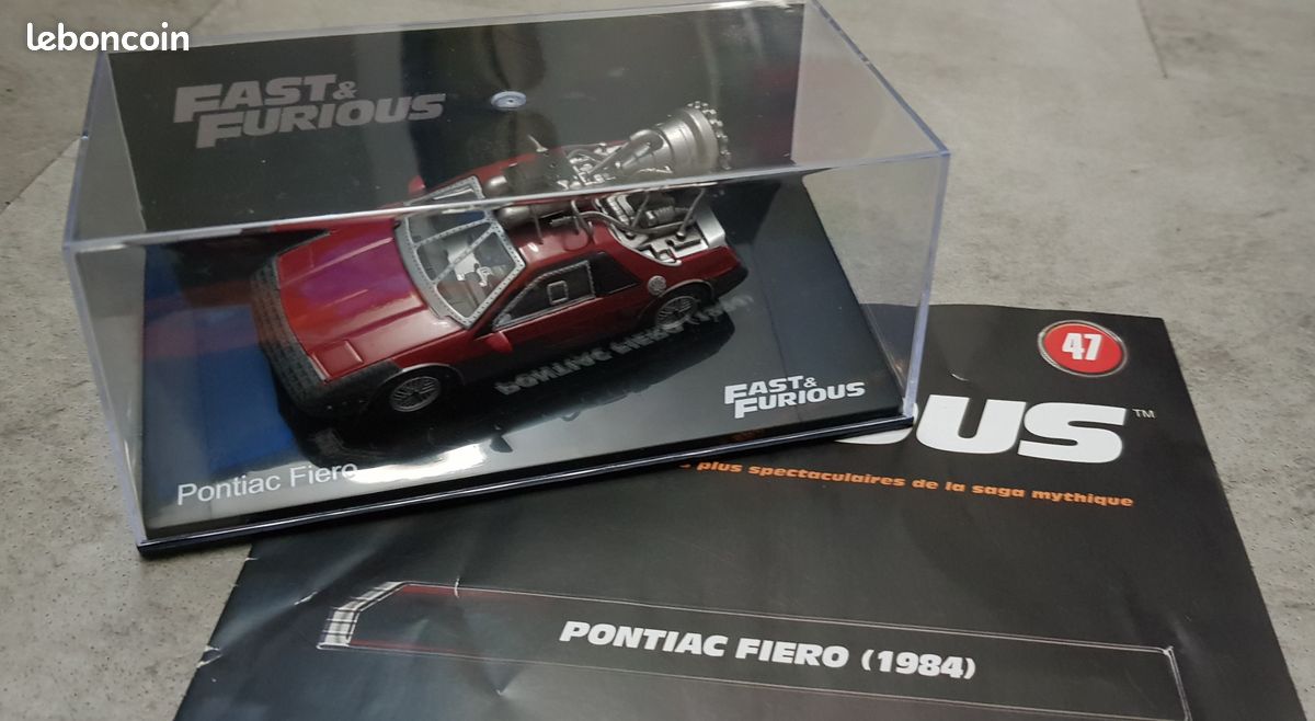 Voiture Fast & Furious N°47 Pontiac Fiero (1984) En état neuf - Collection