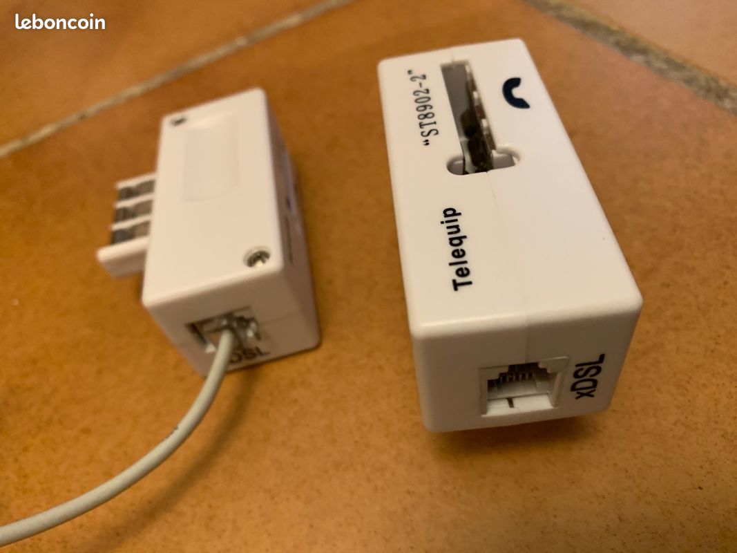 Lot de prises telephone RJ45, filtres adsl, gigogne (image 3)