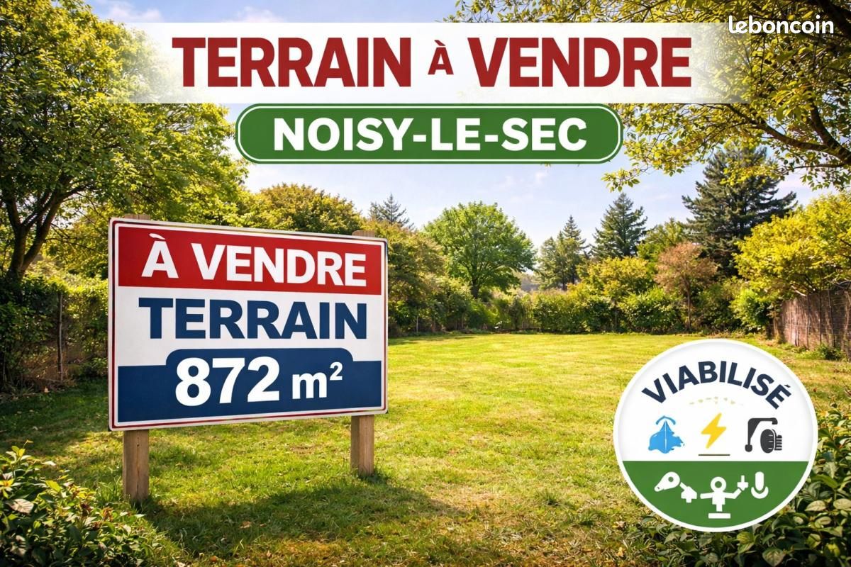 Terrain 872 m² Noisy Le Sec · à Noisy-le-Sec · 599 000 €