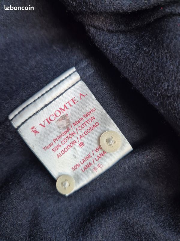 Chemise Lotto Montebelluna Vintage Homme – XL Bleu Marine – Années 90 – Comme Neuf
