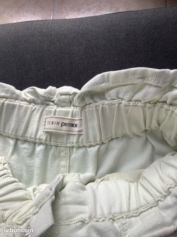 Short vert pastel taille haute (image 3)