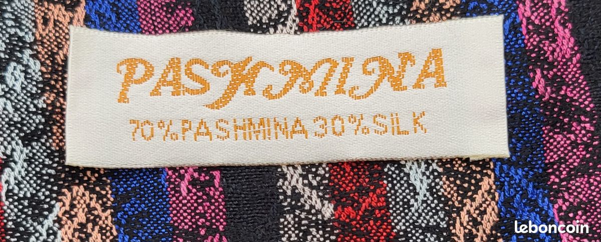 ECHARPE ETOLE en CACHEMIRE PASHMINA (image 4)