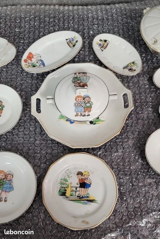 DÎNETTE D'ANTAN JEUX d'enfants Germaine Bouret . 6 pièces